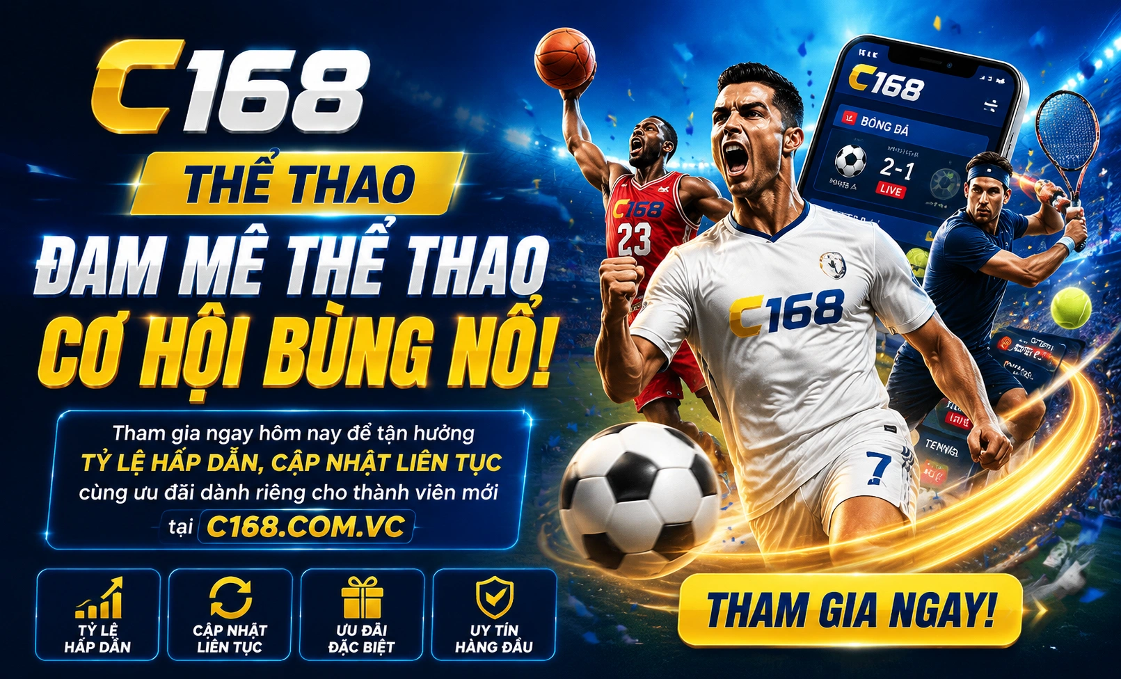 C168 Live Betting trên thiết bị di động