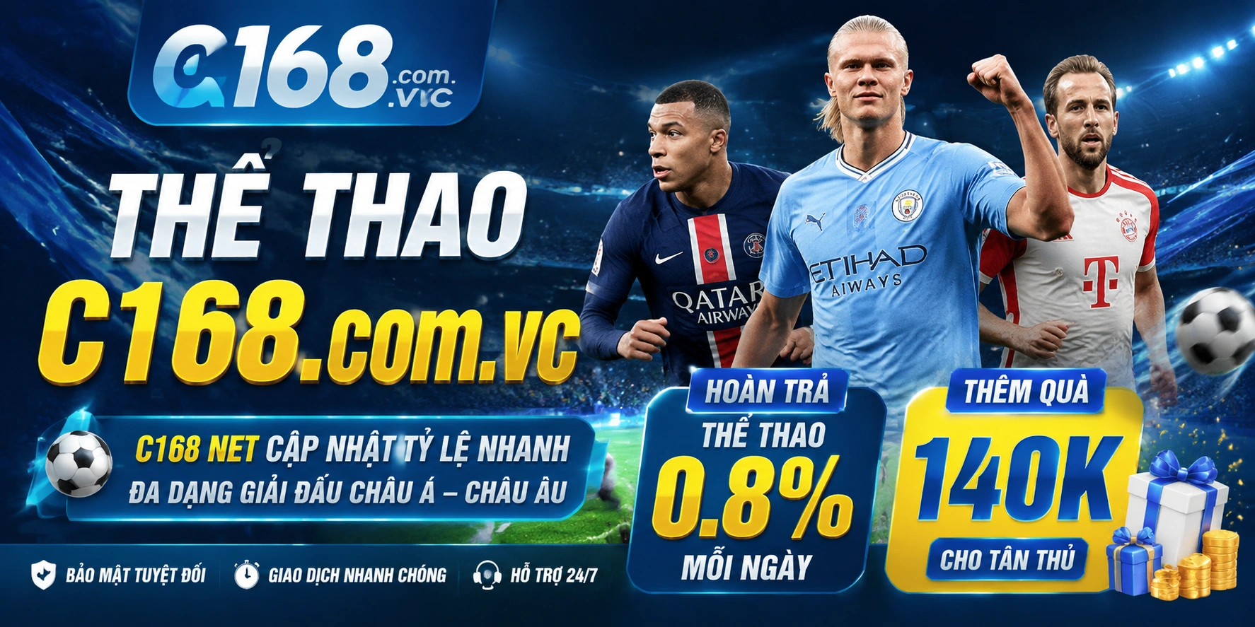C168 trận thể thao nổi bật